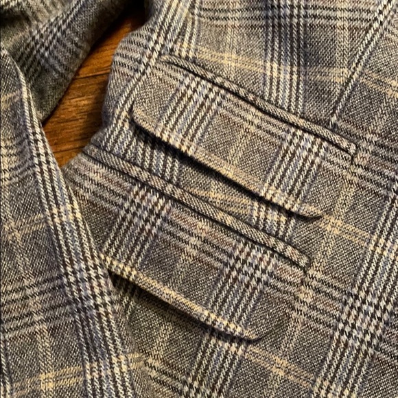 J Crew gray plaid schoolboy wool blazer prep - Picture 4 of 14